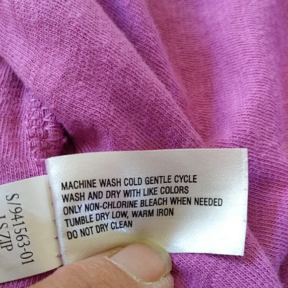 GAP Designed & Crafted High Low Back Zipper Cotton Top Large - Picture 8 of 13